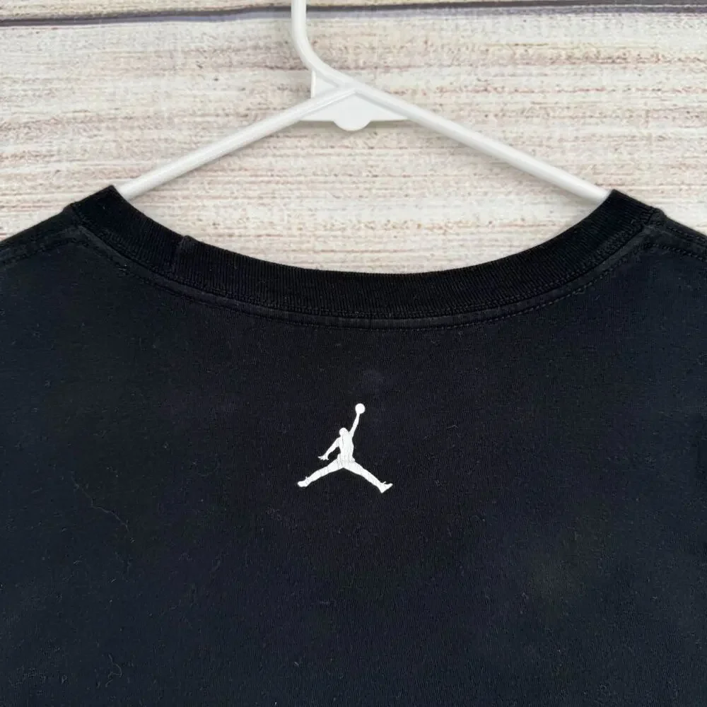 Jordan Front All Over‎ Print Short Sleeve T-Shirt Adult Size Large Black